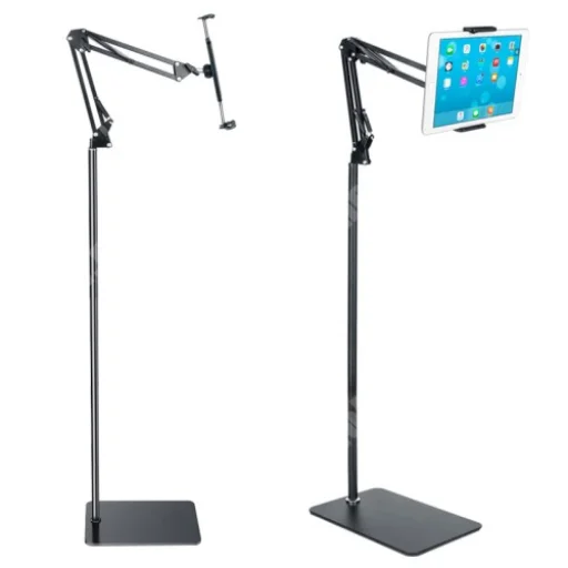 Alumínium Tablet tartó állvány 7 - 11'' fekete álló - 1