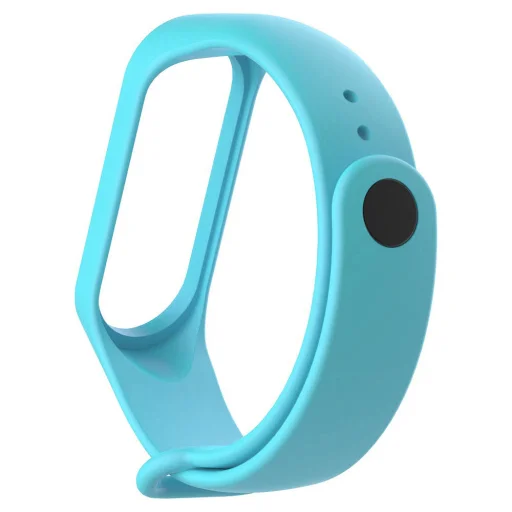 Xiaomi Mi Smart Band 3 / 4 Szilikon óraszíj világoskék - 1