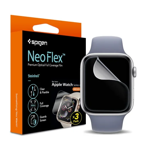 Apple Watch 4/5/6/7/8/SE 1/2/3 (40-41 mm) Spigen Neo Flex HD kijelzővédő fólia 3 db - 1
