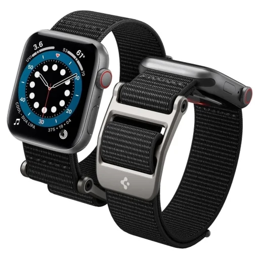 Apple Watch 4/5/6/7/8/SE/Ultra (42/44/45/49mm) Spigen Durapro Flex remienok čierny - 5
