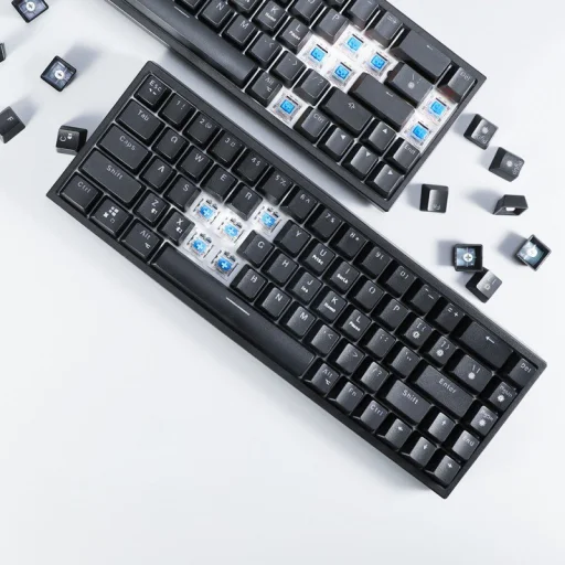 Tronsmart Elite RGB gamer vezeték nélküli mechanikai billentyűzet LED háttérvilágítással fekete EN - 4