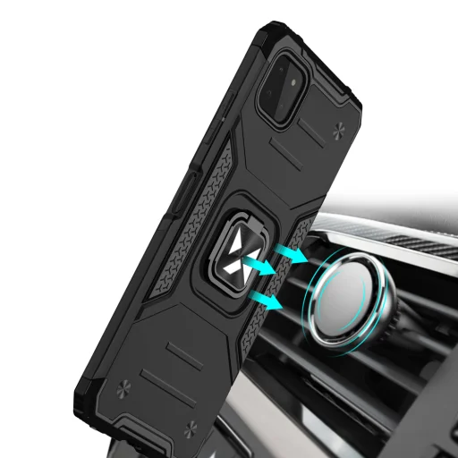 Samsung Galaxy A22 4G Wozinsky Ring Armor Case Kickstand telefontok kék - 1