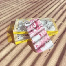 iPhone 13 Pro Max Wozinsky márvány mintás tok rózsaszín