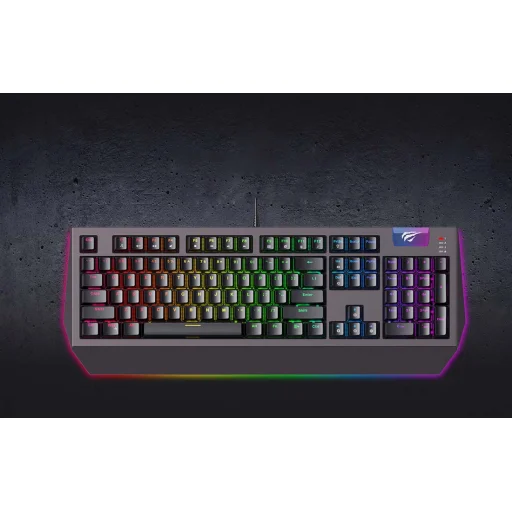 Havit KB872 RGB mechanikus gamer billentyűzet, angol - 6