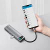 Baseus Adapter HUB - Type-C - 3x USB3.0 + 2x HDMI 4K + Type-C PD 100W + RJ45 + VGA + Jack 3.5mm + SD + Micro SD (CAHUB-CT0G) Szürke thumbnail