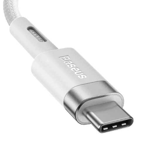 Baseus Zinc Magnetic USB Type-C - Apple Laptop L-alakú mágneses fej töltő kábel 60W 2m (CATXC-W02) fehér - 2
