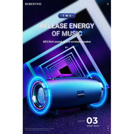 Borofone BR3 Bluetooth Vezeték nélküli hangszóró kék - 7