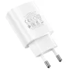 Borofone BN1 Hálózati töltő adapter USB 2.1A + USB Type-C kábel fehér thumbnail