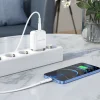 Borofone BN4 Hálózati töltő adapter USB + USB Type-C QC 3.0 PD 2.0 20W + USB Type-C - Lightning kábel fehér thumbnail