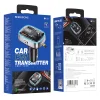 Borofone Fm Transmitter BC32 Bluetooth 2x USB + Micro SD - QC 3.0 18W 2,4A fekete - 6