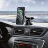 Borofone BH35 Mágneses autós telefontartó és Vezeték nélküli Qi töltő műszerfalra / szellőzőre fekete - 7