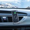 Borofone BH35 Mágneses autós telefontartó és Vezeték nélküli Qi töltő műszerfalra / szellőzőre fekete - 8