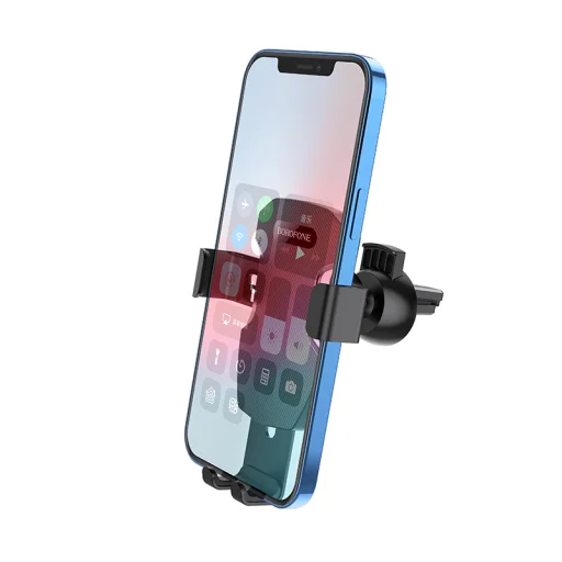 Borofone BH55 Fenix Gravity autós telefontartó szellőzőre fekete / Ezüst - 8