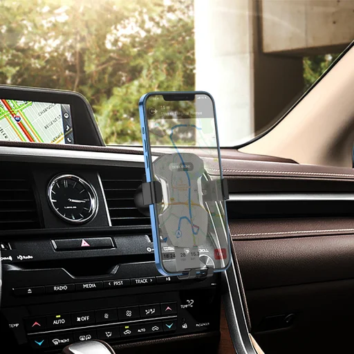 Borofone BH55 Fenix Gravity autós telefontartó szellőzőre fekete / Ezüst - 5