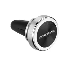 Borofone BH6 Mágneses autós telefontartó szellőzőre ezüst