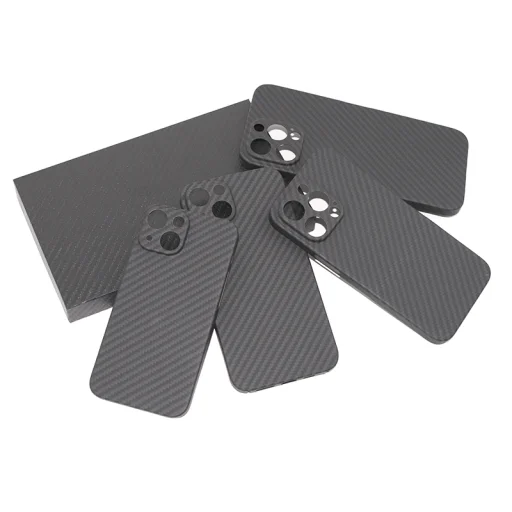 iPhone 13 Pro Max valódi aramid tok kameravédelemmel fekete - 5