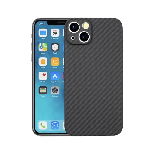 iPhone 13 Pro Max valódi aramid tok kameravédelemmel fekete - 9