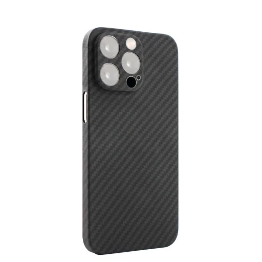 iPhone 13 Pro Max valódi aramid tok kameravédelemmel fekete - 10