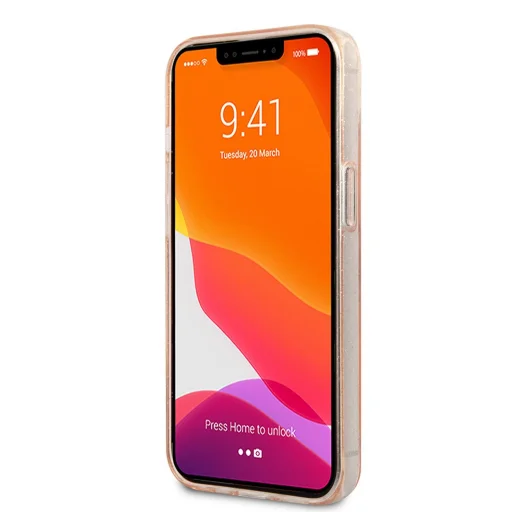 iPhone 13 Mini Guess GUHCP13SPCUGL4GGO Big 4G Glitter tok arany - 3