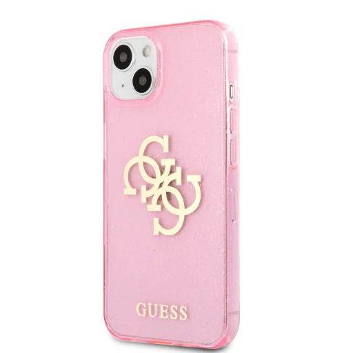 iPhone 13 Mini Guess GUHCP13SPCUGL4GPI Big 4G Glitter tok pink - 1