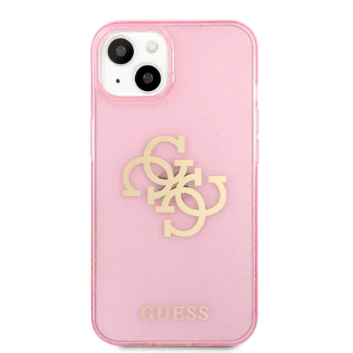 iPhone 13 Mini Guess GUHCP13SPCUGL4GPI Big 4G Glitter tok pink - 5