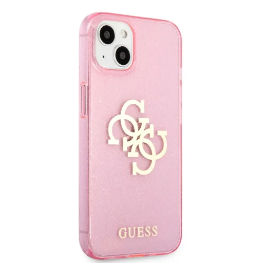 iPhone 13 Mini Guess GUHCP13SPCUGL4GPI Big 4G Glitter tok pink - 2