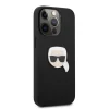 iPhone 13 Pro Karl Lagerfeld KLHCP13LPKMK Ikonik Karl Head PU tok fekete thumbnail
