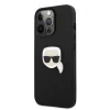 iPhone 13 Pro Karl Lagerfeld KLHCP13LPKMK Ikonik Karl Head PU tok fekete thumbnail