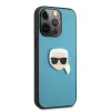 iPhone 13 Pro Karl Lagerfeld KLHCP13LPKMB Ikonik Karl Head PU tok kék thumbnail