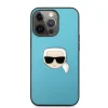 iPhone 13 Pro Karl Lagerfeld KLHCP13LPKMB Ikonik Karl Head PU tok kék thumbnail