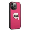 iPhone 13 Pro Max Karl Lagerfeld KLHCP13XPKMP Ikonik Karl Head PU tok pink - 2