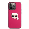 iPhone 13 Pro Max Karl Lagerfeld KLHCP13XPKMP Ikonik Karl Head PU tok pink - 3