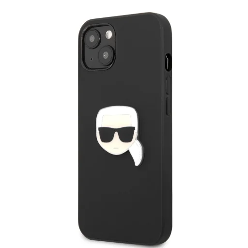 iPhone 13 mini Karl Lagerfeld KLHCP13SPKMK Ikonik Karl Head PU tok fekete - 1