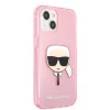 iPhone 13 mini Karl Lagerfeld Glitter Karl Head tok pink (KLHCP13SKHTUGLP) thumbnail