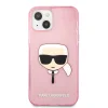iPhone 13 mini Karl Lagerfeld Glitter Karl Head tok pink (KLHCP13SKHTUGLP) thumbnail