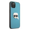 iPhone 13 mini Karl Lagerfeld KLHCP13SPKMB Ikonik Karl Head PU tok kék thumbnail