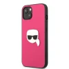 iPhone 13 Karl Lagerfeld KLHCP13MPKMP Ikonik Karl Head PU tok pink thumbnail