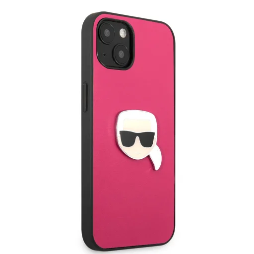 iPhone 13 Karl Lagerfeld KLHCP13MPKMP Ikonik Karl Head PU tok pink - 3