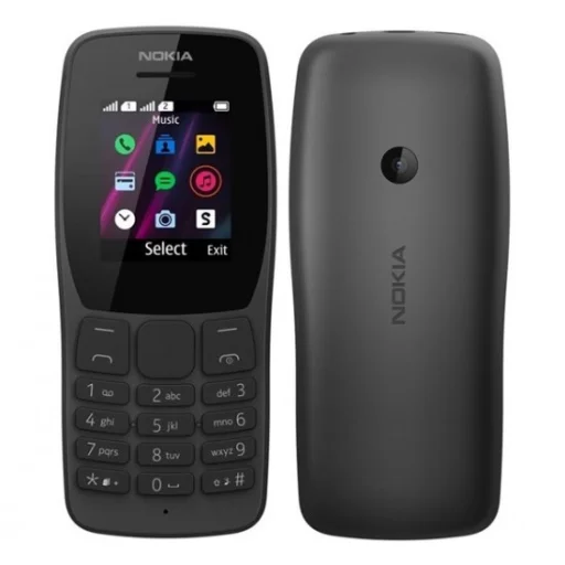 Nokia 110 Dual SIM Mobiltelefon Fekete + Telenor Hello Expressz SIM - 1