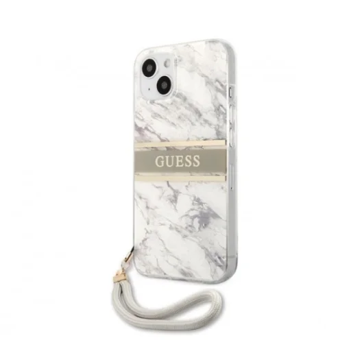 iPhone 13 Mini Guess TPU Marble Stripe tok szürke (GUHCP13SKMABGR) - 4
