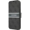 iPhone 13 Pro Guess PU 4G Printed Stripe fliptok szürke (GUBKP13L4GDGR) thumbnail