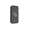 iPhone 13 Pro Max Guess PU 4G Metal Logo fliptok szürke (GUBKP13X4GMGGR) thumbnail