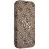 iPhone 13 Pro Max Guess PU 4G Metal Logo fliptok barna (GUBKP13X4GMGBR) thumbnail