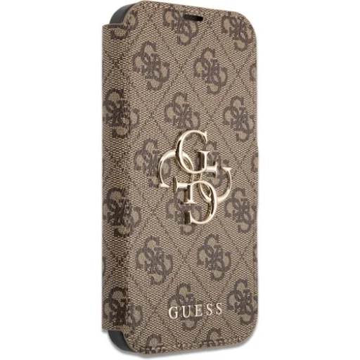 iPhone 13 Pro Max Guess PU 4G Metal Logo fliptok barna (GUBKP13X4GMGBR) - 3