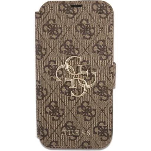 iPhone 13 Pro Max Guess PU 4G Metal Logo fliptok barna (GUBKP13X4GMGBR) - 2
