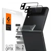 Samsung Galaxy Flip 3 Spigen Optik.Tr kameralencse védő 9H üveg és pánt védő fólia fekete thumbnail