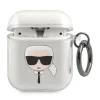 AirPods 1/2 Karl Lagerfeld Glitter Karl`s Head tok ezüst (KLA2UKHGS) thumbnail