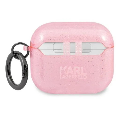 AirPods 3 Karl Lagerfeld Glitter Karl`s Head tok rózsaszín (KLA3UKHGP) - 3