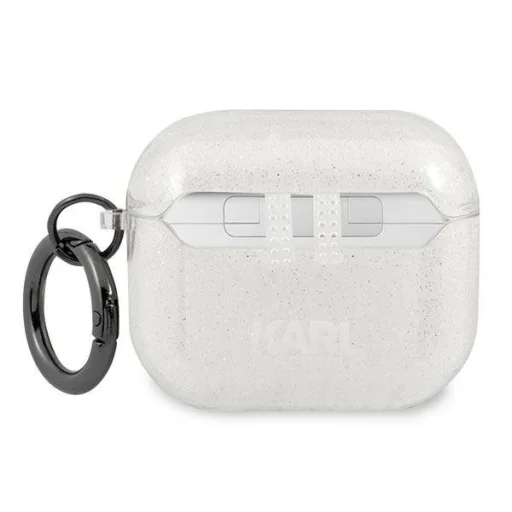AirPods 3 Karl Lagerfeld Glitter Karl`s Head tok ezüst (KLA3UKHGS) - 3