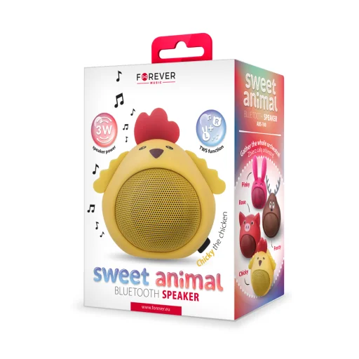Forever Sweet Animal Chicken Chicky ABS-100 Bluetooth hangszóró sárga - 2